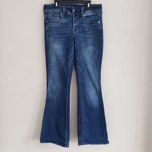 American Eagle Super Stretch Kick Boot Dark-Wash Jean sz 8s